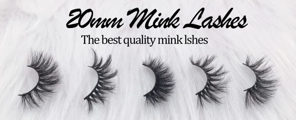 wholeslae mink lashes 20mm mink lashes