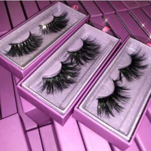 mink lashes 25mm customize your own eyelash box