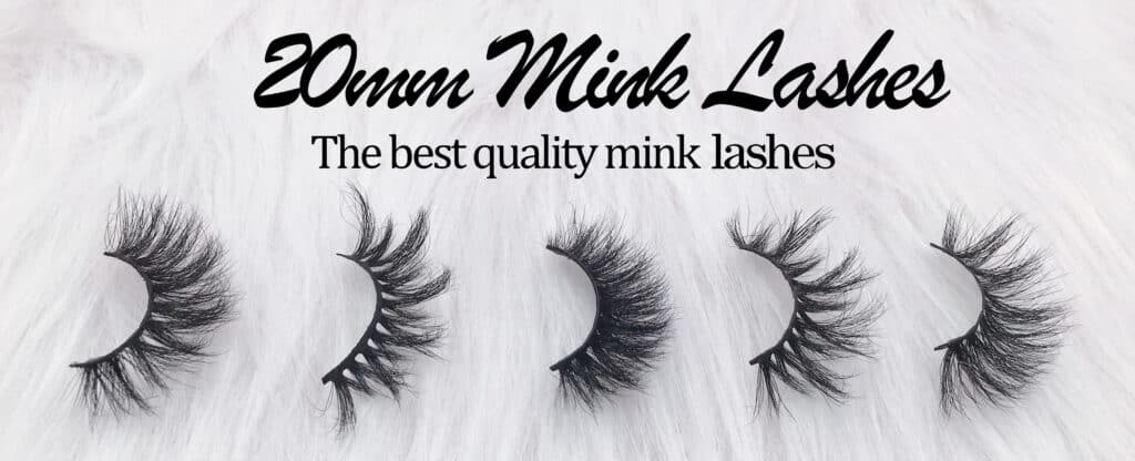 20mm mink lashes wholesale from eyelash vendors