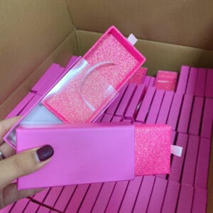 Pull box wholesale mink lashes and packaging