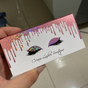 cheap custom eyelash boxes with water drop