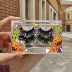 3d mink strip lashes wholesale with custom eyelash package boxes