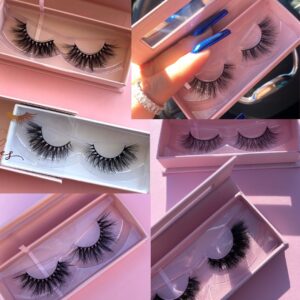 wholesale 3d mink eyelashes with custom eyelash packaging