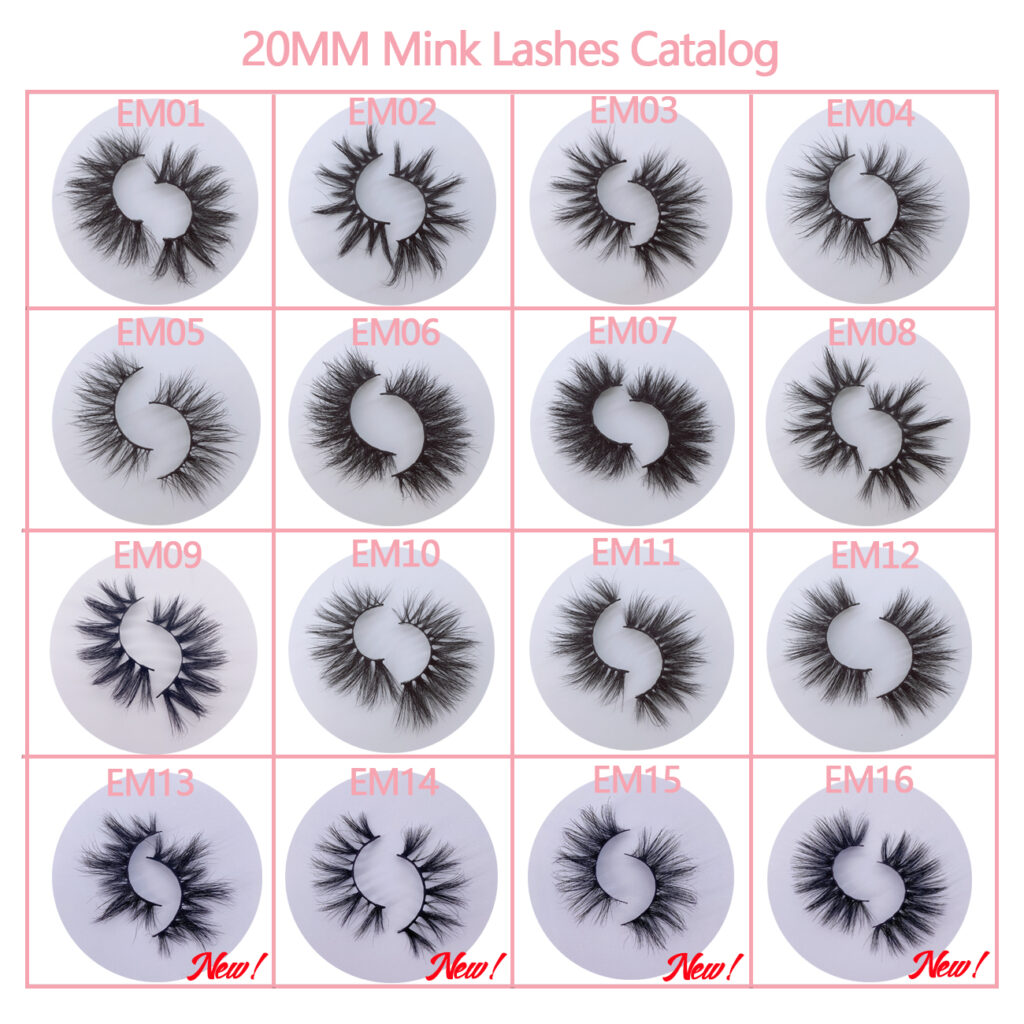 wholesale 20mm mink lashes catalog