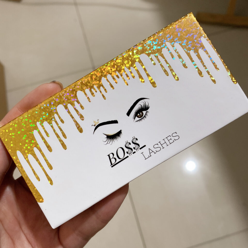 empty eyelash packaging