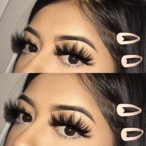 mink lash vendors wholesale with eye makeup