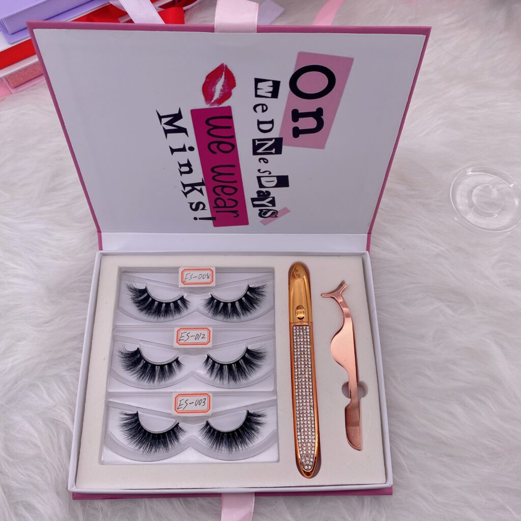 custom eyelash packaging box lash book 12