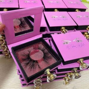 private label custom eyelash packaging