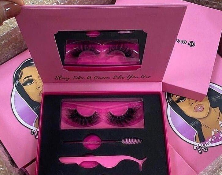 custom eyelashes boxes