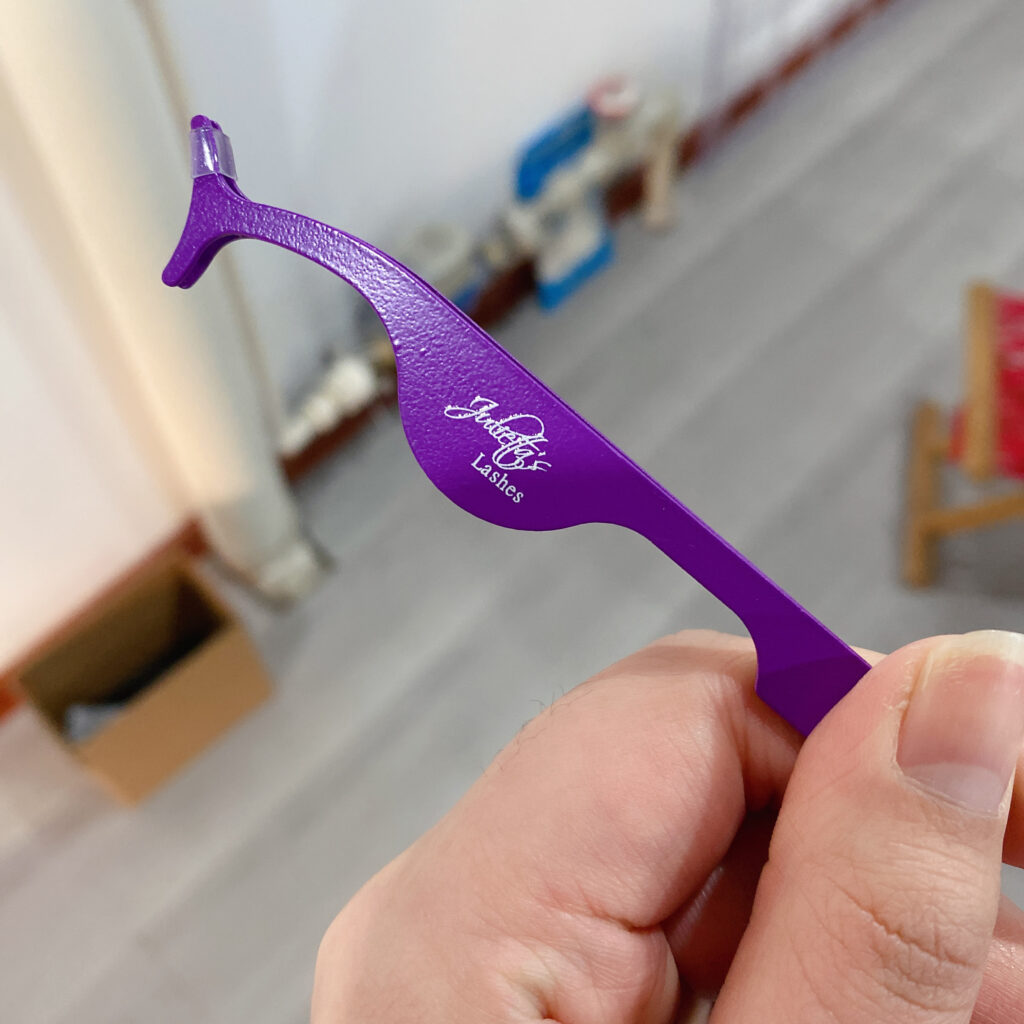 purple lash tweezer